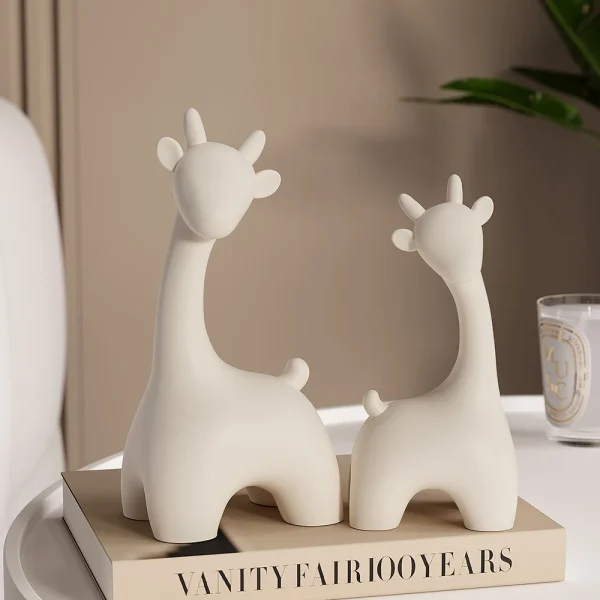 Nordic Deer Statue: Modern Home Decor - Image 3
