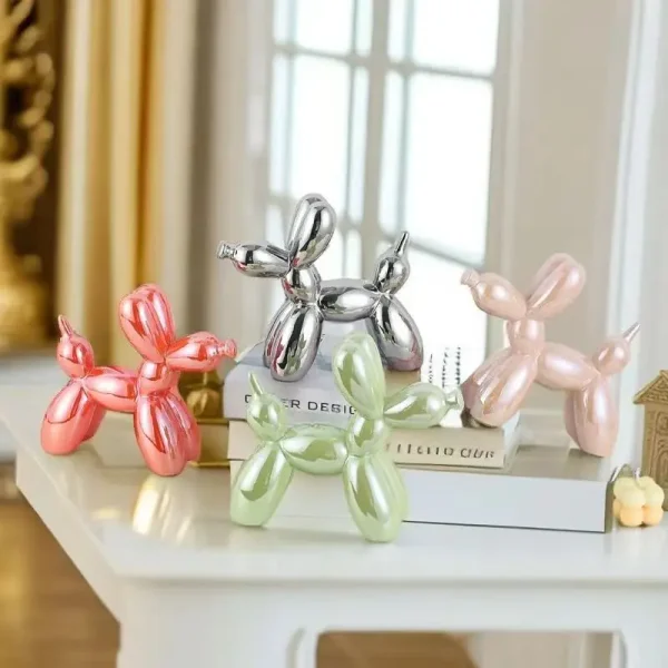 11cm Mini Ceramic Balloon Dog Abstract Ornament - Image 6