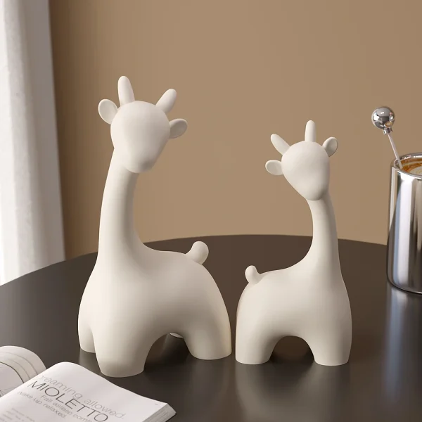 Nordic Deer Statue: Modern Home Decor - Image 4