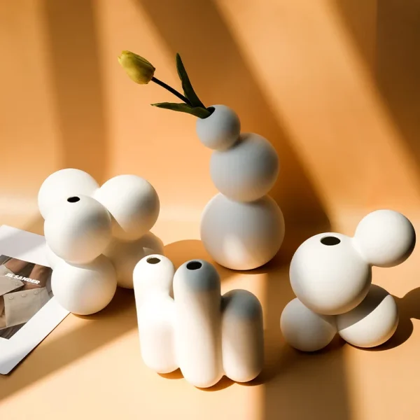 Nordic style bubble vases for home - Image 3