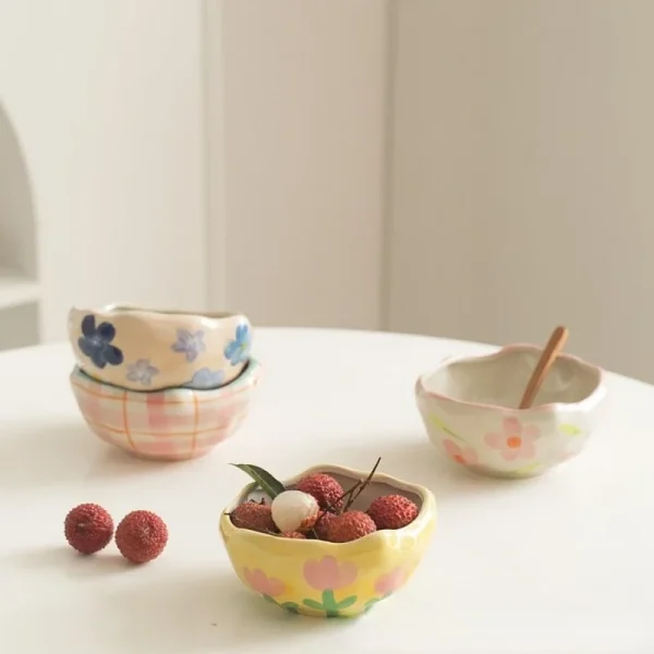 Handmade irregular ceramic bowl - Image 4