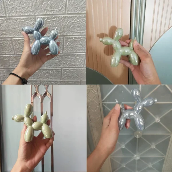 11cm Mini Ceramic Balloon Dog Abstract Ornament - Image 7