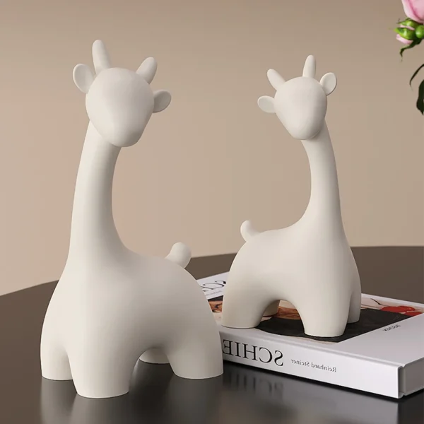 Nordic Deer Statue: Modern Home Decor - Image 2